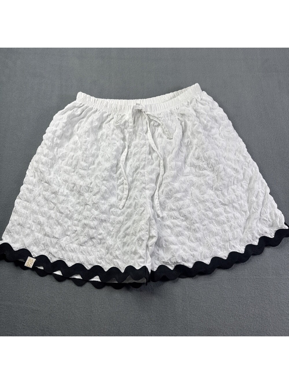 Simply Southern High Waisted Textured Ricrac Trim Shorts Women’s Small Pull On